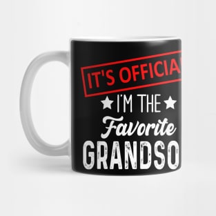It's Official I'm The Favorite Grandson, Favorite Grandson Mug
